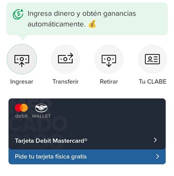 Con la tarjeta de débito de Mercado Pago se pueden generar rendimientos/ Especial