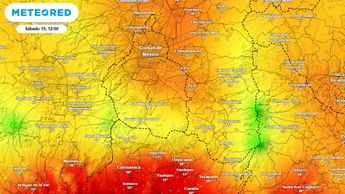 Mapa Temperatura CdMx 19 de abril | Meteored