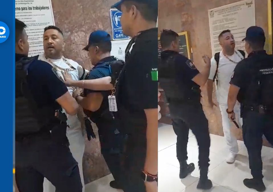 Captan presunta agresión de policías federales contra enfermero en clínica 34 del IMSS. | Especial