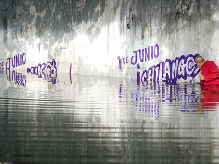 Calles del Centro Histórico de la Ciudad de México con charcos de agua | Araceli López