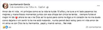 El mensaje de Laura Quintero con el que despidió a su hijo Irving tras morir en un incidente vial en Puebla / Cortesía