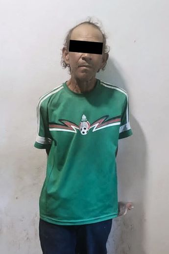 Hombre detenido por amenazar a su vecino con un machete. | Cortesía