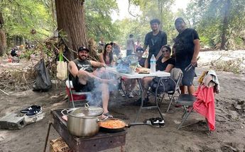Familias acudieron al río Ramos para hacer carnita asada. | Ángel Mercado