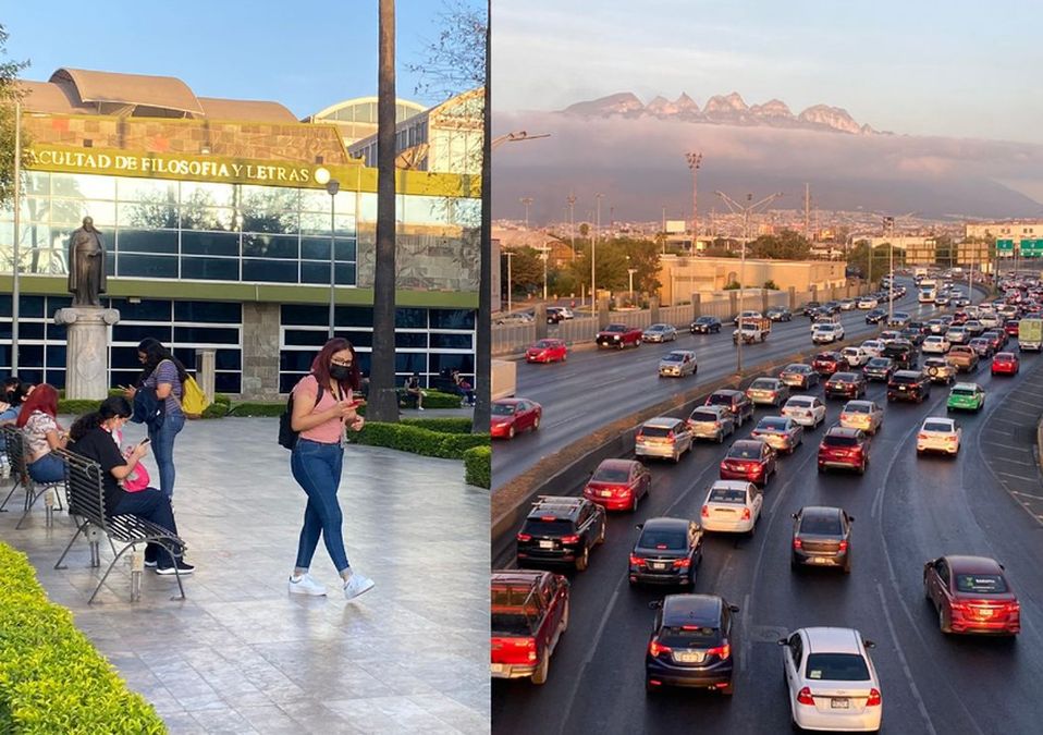 Regresan a clases miles de estudiantes de la UANL. | Pamela Villanueva