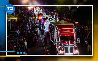 La tradicional caravana Coca Cola llegará a León en el mes de diciembre. Foto: Especial.