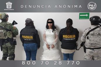 Nancy Lizeth “N” detenida el día de su boda