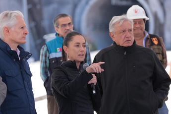 AMLO y Sheinbaum supervisan obras del Tren interurbano/ ¿@claudiashein