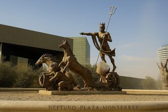 La Fuente de Neptuno, formalmente conocida como la Fuente de la Vida, es una de las fuentes más emblemáticas y un importante monumento cívico (Gemini)