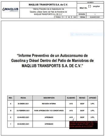 Documento proyecto de autoconsumo de combustible.| Cortesía