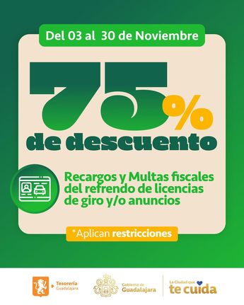 Este descuento pretende apoyar a los tapatíos para cerrar el año con sus pagos al corriente. | Gobierno de Guadalajara