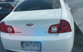 Vehículo Chevrolet Malibú asegurado. | Cortesía