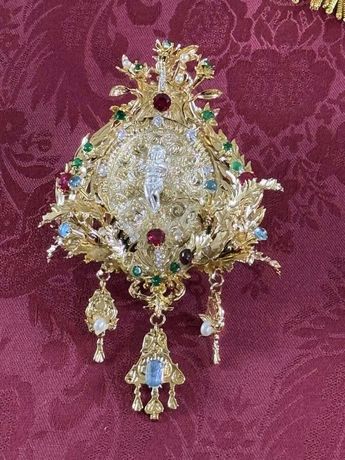 Atuendo de la Virgen de Zapopan para la Romería 2025 | Foto: Peregrino Zapopano vía Facebook.