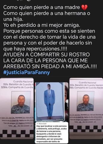 La amiga de Stephany pidió compartir el rostro del presunto responsable del feminicidio / Especial