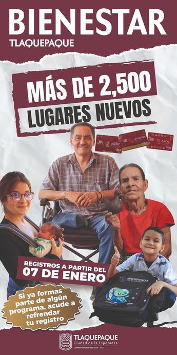 El Gobierno de Tlaquepaque también invita a refrendar los apoyos a quienes ya se han registrado. | Gobierno de Tlaquepaque