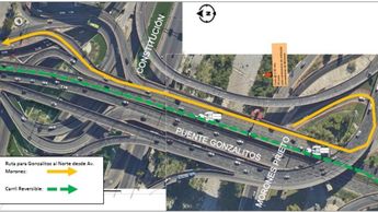 El carril de contraflujo es parte del programa de Movilidad Regia.| Especial