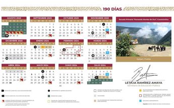 Calendario escolar 2023 2024