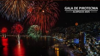 La gala de pirotecnia es un espectáculo tradicional de Año Nuevo en Acapulco | Facebook