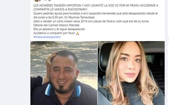 Eric Leopoldo Hernández desaparecido en Tamaulipas | Especial