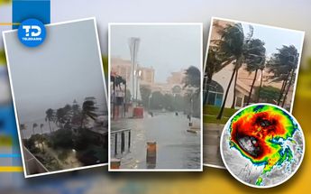 El huracán Beryl ya causó caída de árboles y bardas / Capturas.