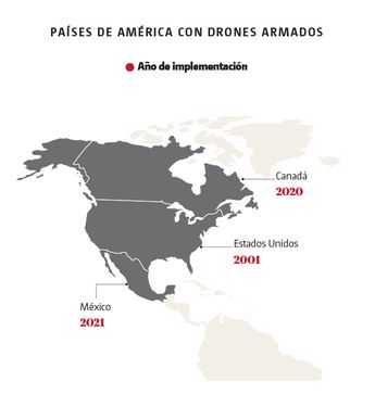 Drones armados en América. | Especial