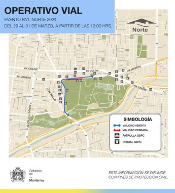 Anuncian operativo vial por Pal´Norte 2024. | Especial