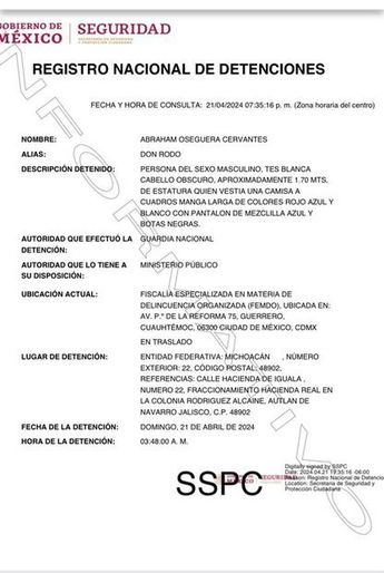 Abraham Oseguera, hermano de "El Mencho", es detenido | Especial