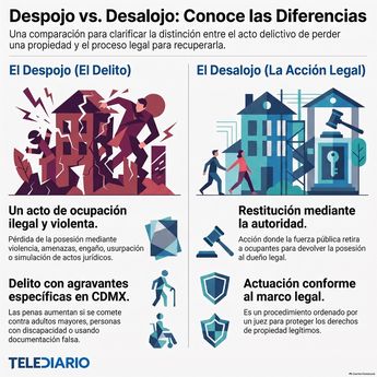 Diferencias entre despojo y desalojo. | Gemini Notebook