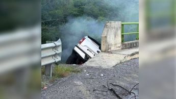 Accidente por la carretera Sabinas Hidalgo-Villaldama