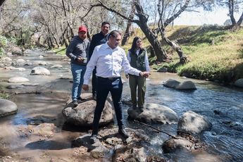 El gobernador defendió que la inversión del erario estatal permitiría vincular el agua tratada con actividades agropecuarias y de riego / EsImagen