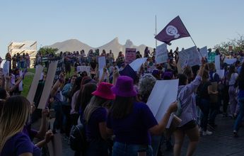 La marcha se llevó a cabo en las principales calles del Centro de Monterrey. | Cortesía