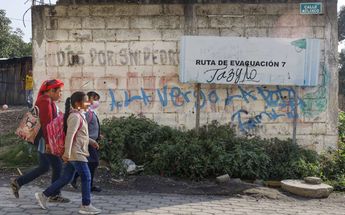 Ruta de evacuación en la comunidad de San Pedro Benito Juárez, en Atlixco, Puebla | Andrés Lobato