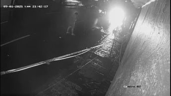 Captan aparatoso choque en el Centro de Monterrey