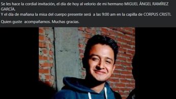 En redes sociales, familiares de Miguel Ángel invitaron a la comunidad de Santa Ana Xalmimilulco acompañarlos a darle el último adiós | Especial