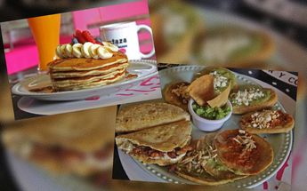 Hot cakes y antojitos son los platillos estelares del menú de La Pizca / Melanie Torres