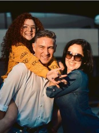 Briggitte Bozzo junto a su papá, quien falleció hace 6 años.