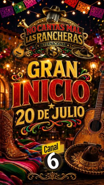 Ya puedes inscribirte a "No cantas mal las rancheras" por del Canal 6 | Cortesía