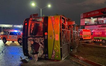 Volcadura en Guadalupe, Nuevo León | Edgar Plata