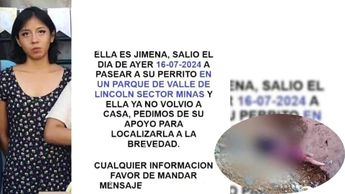 Jimena salió a pasear a su perrito en García y fue encontrada sin vida