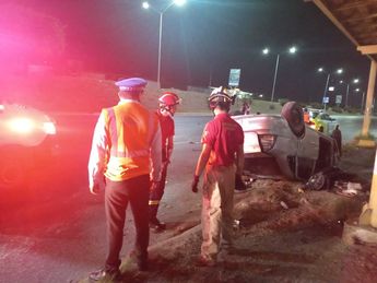 Accidente vial en la avenida Paseo de los Leones en Monterrey. | Leyda Estrada