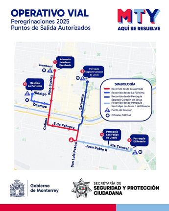 Operativo vial por el inicio de las peregrinaciones a la Basílica de Guadalupe. | Cortesía