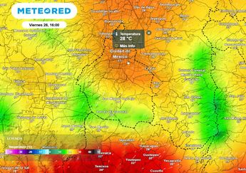 Temperatura para el 28 de marzo en CdMx