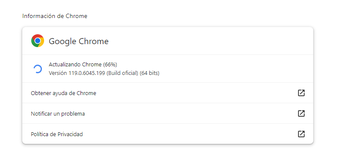 Actualización de Google Chrome | Cortesía