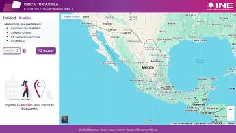 En INE habilitó su sitio de internet “cómo ubicar mi casilla” para las elecciones extraordinarias en Puebla 2025 | INE