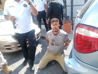 El conductor del tráiler desató una persecución en Santa Catarina. | Cortesía