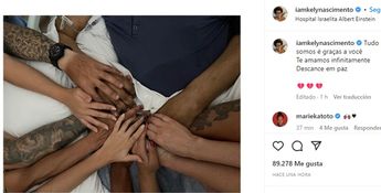 Hija de Pelé postea emotivo mensaje para despedirlo.