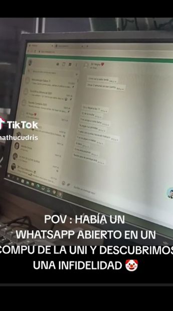 Encuentran WhatsApp abierto y descubren infidelidad