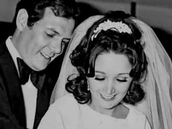 María Antonieta de las Nieves y Gabriel Fernandez en su boda en 1971.