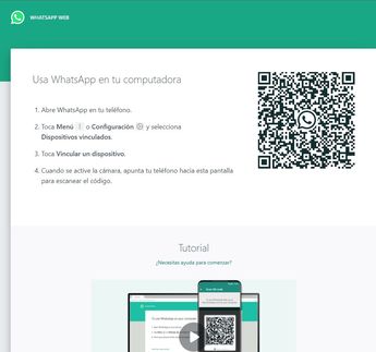 WhatsApp Web te pedirá escanear un código QR