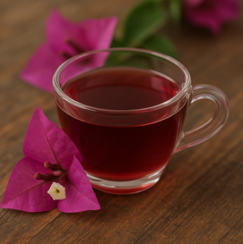 En México, la bugambilia se suele tomar en té combinado con jengibre, limón y miel.