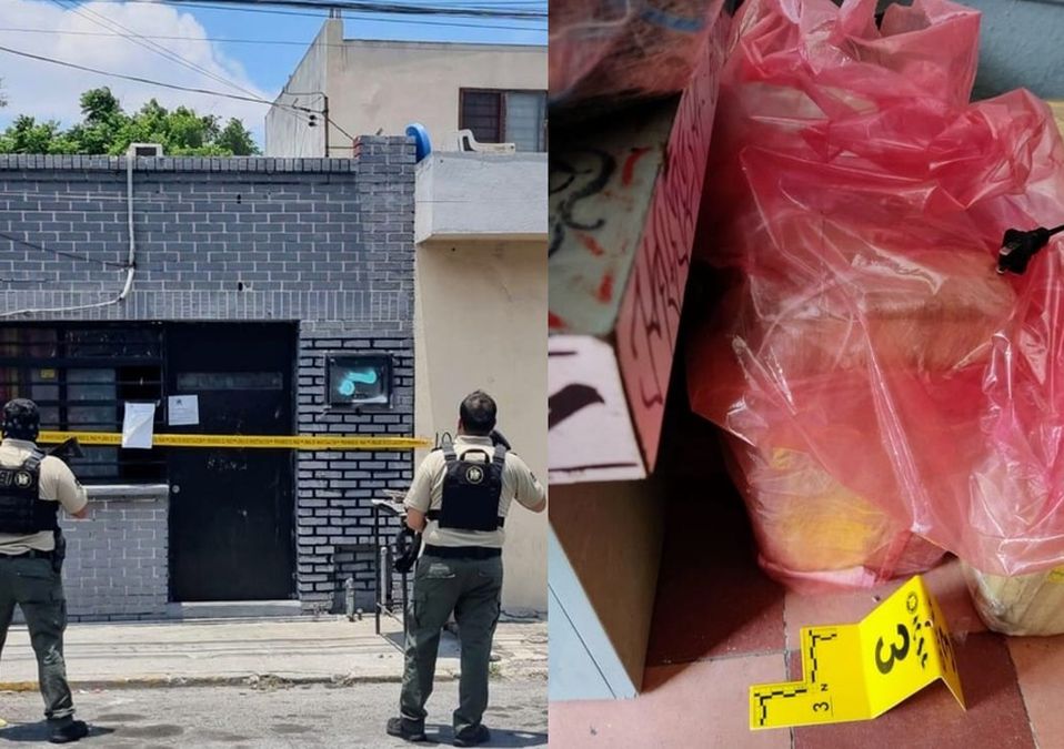 Aseguran droga tras cateo en la colonia Paraíso en Guadalupe. | Especial